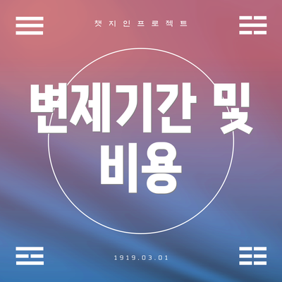 변제기간 및 비용