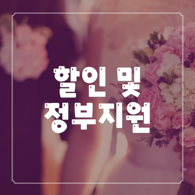 할인 및 정부지원