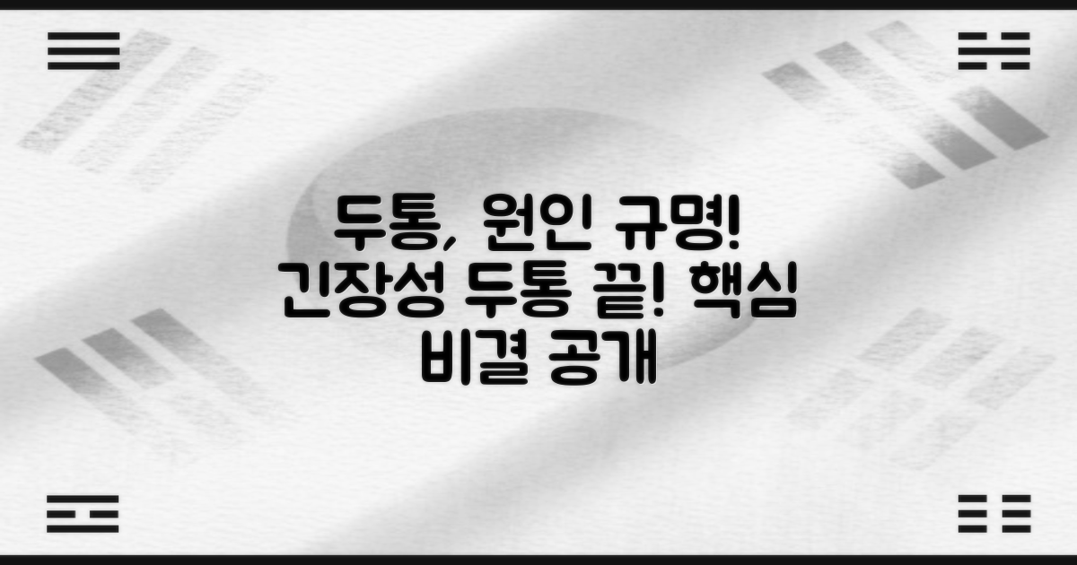 긴장성 두통, 근본 원인은?