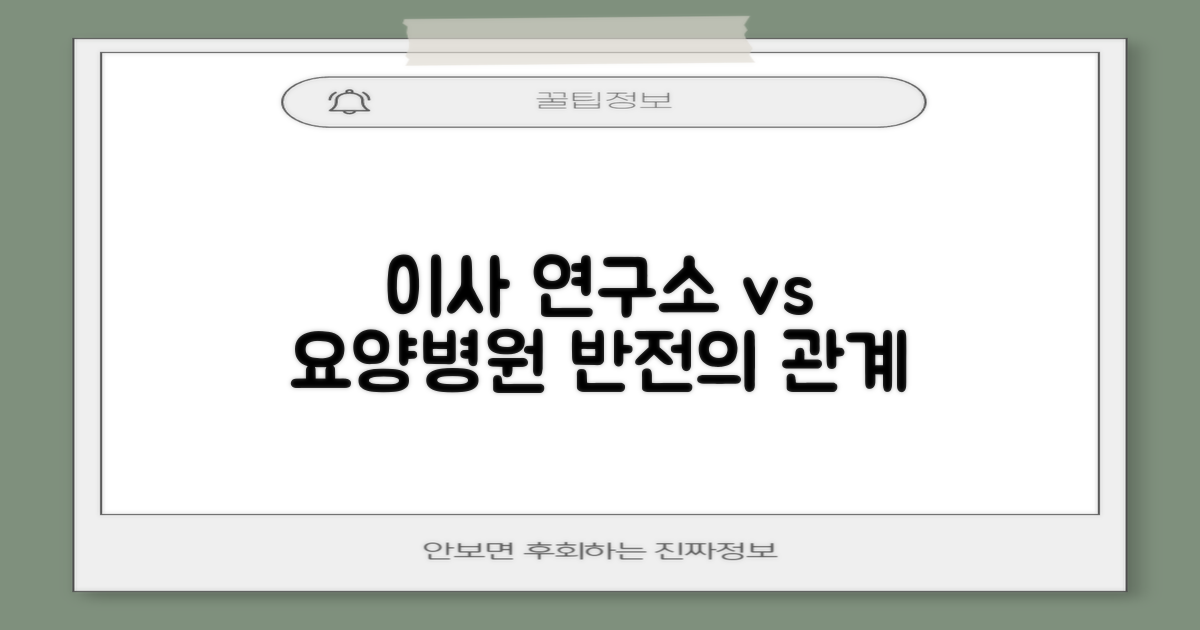 포장이사 연구소, 요양병원과 무슨 관계?