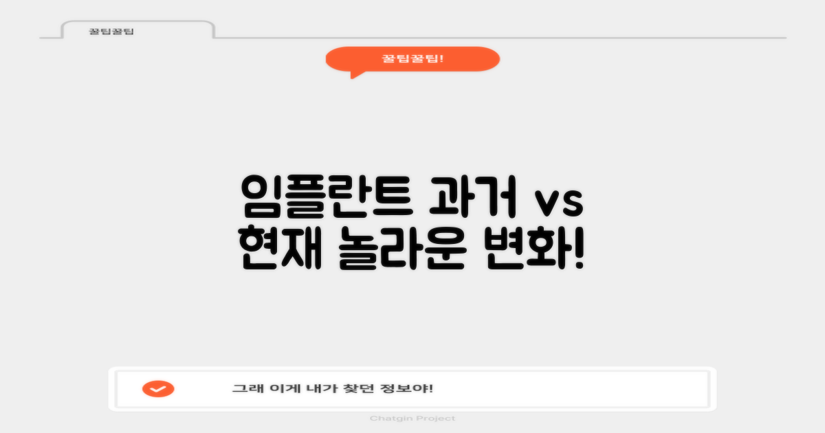 임플란트: 과거 vs 현재