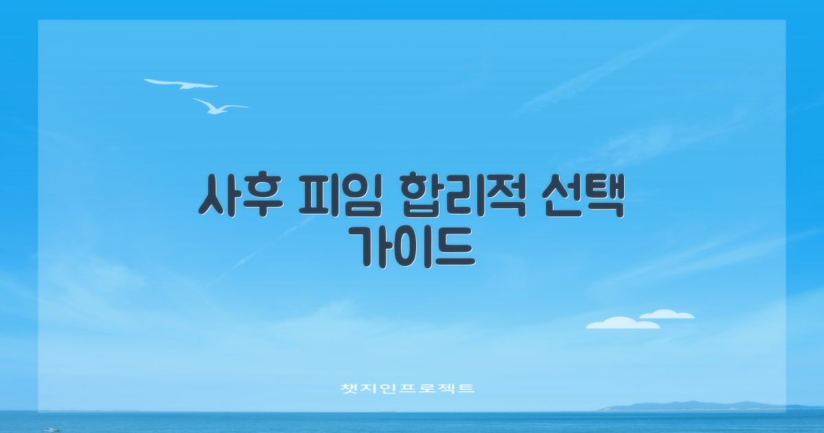 사후 피임, 합리적 선택 가이드