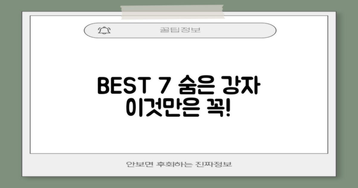 BEST 7, 숨은 강자 공개
