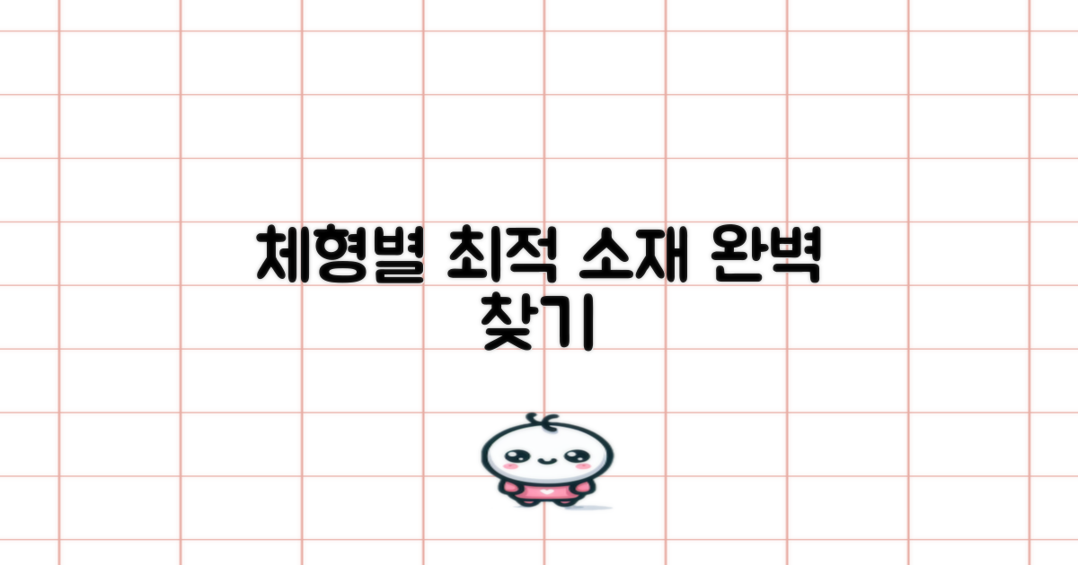 체형별 최적 소재 찾기