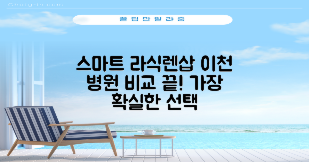 스마트 라식/렌삽, 이천 병원 비교 끝!