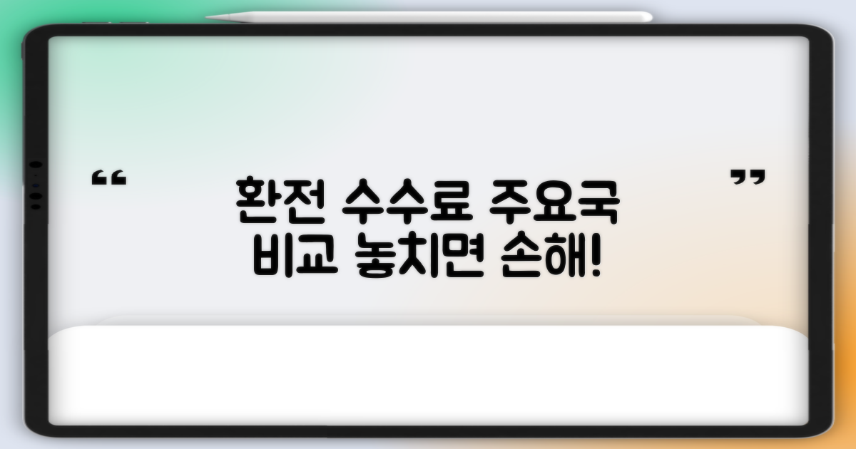 주요국 환전 수수료 비교