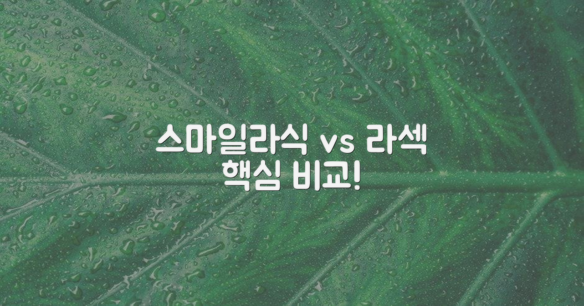 스마일라식 vs 라섹: 무엇이 다를까?