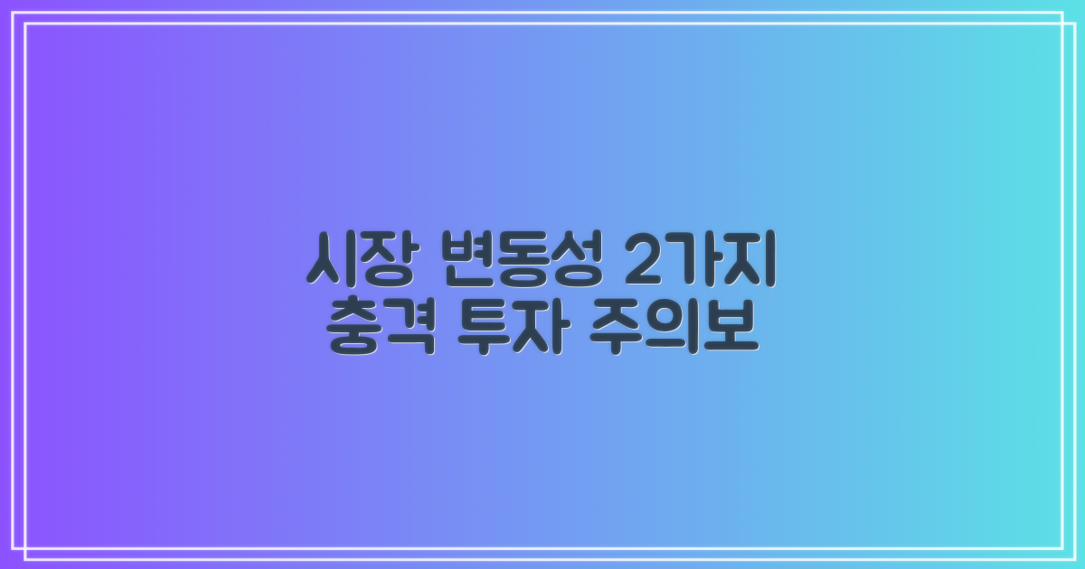 2가지 시장 변동성