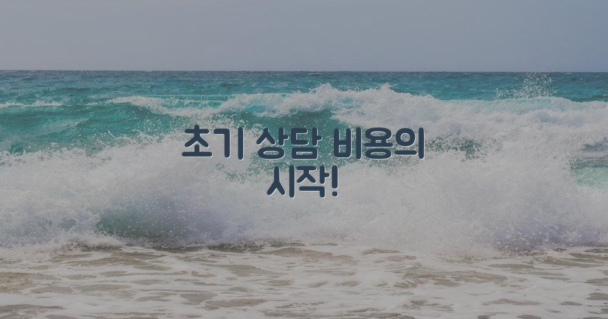 초기 상담, 비용의 시작점