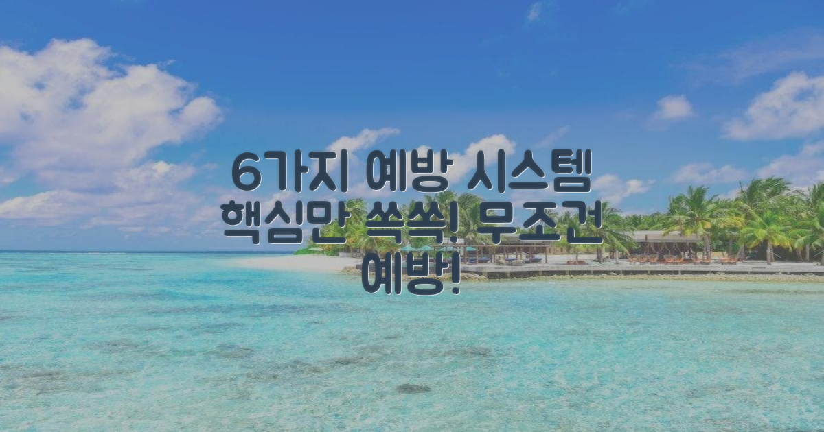 6가지 예방 시스템