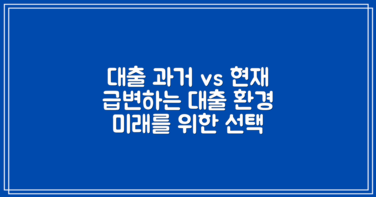 과거와 현재, 대출 환경