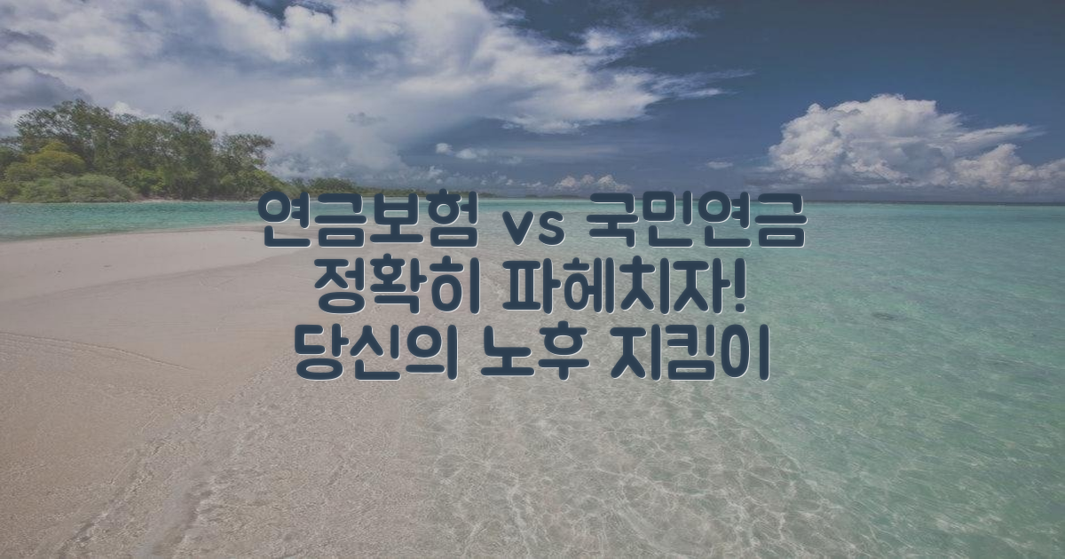 연금보험과 국민연금 관계 알기