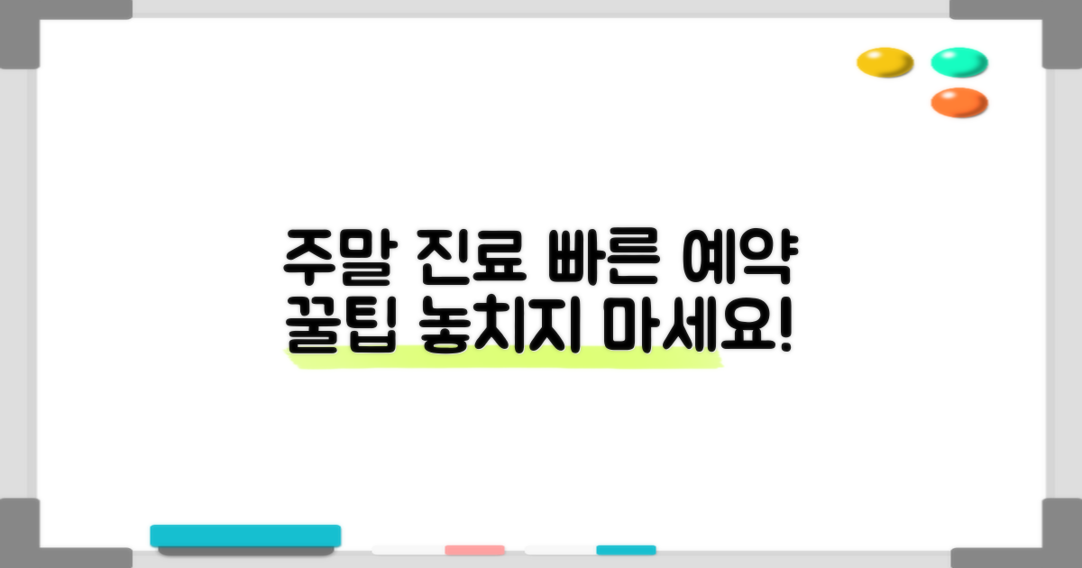 주말 진료, 예약은 어떻게?