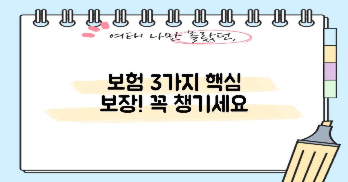 3가지 보험 보장 범위