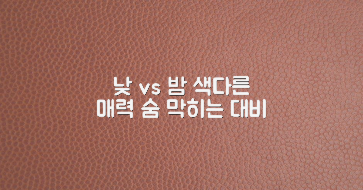 낮 vs 밤, 색다른 매력