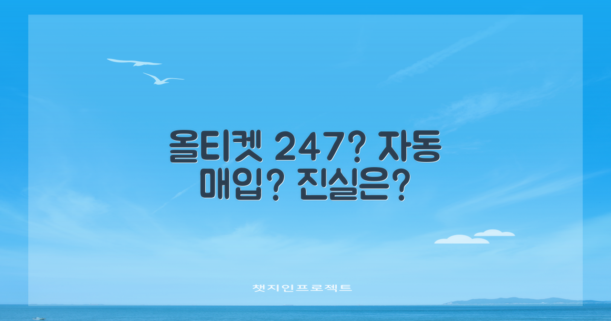 올티켓, 247 자동 매입?