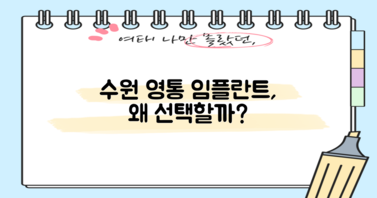 수원 영통 임플란트, 왜?