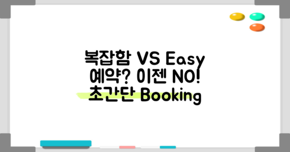 복잡함 vs 쉬운 예약