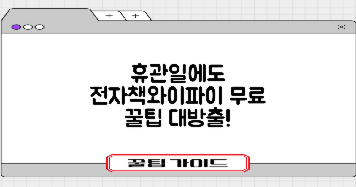 휴관일, 전자책&와이파이 비법