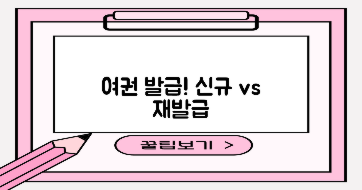 여권: 신규 vs 재발급