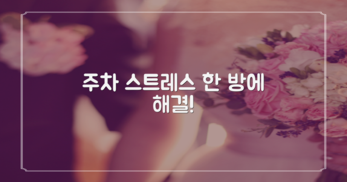 주차 스트레스, 한 방에 해결!