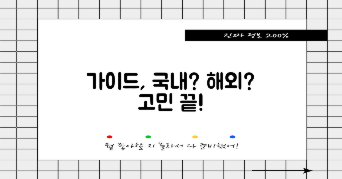 국내외 가이드 비교