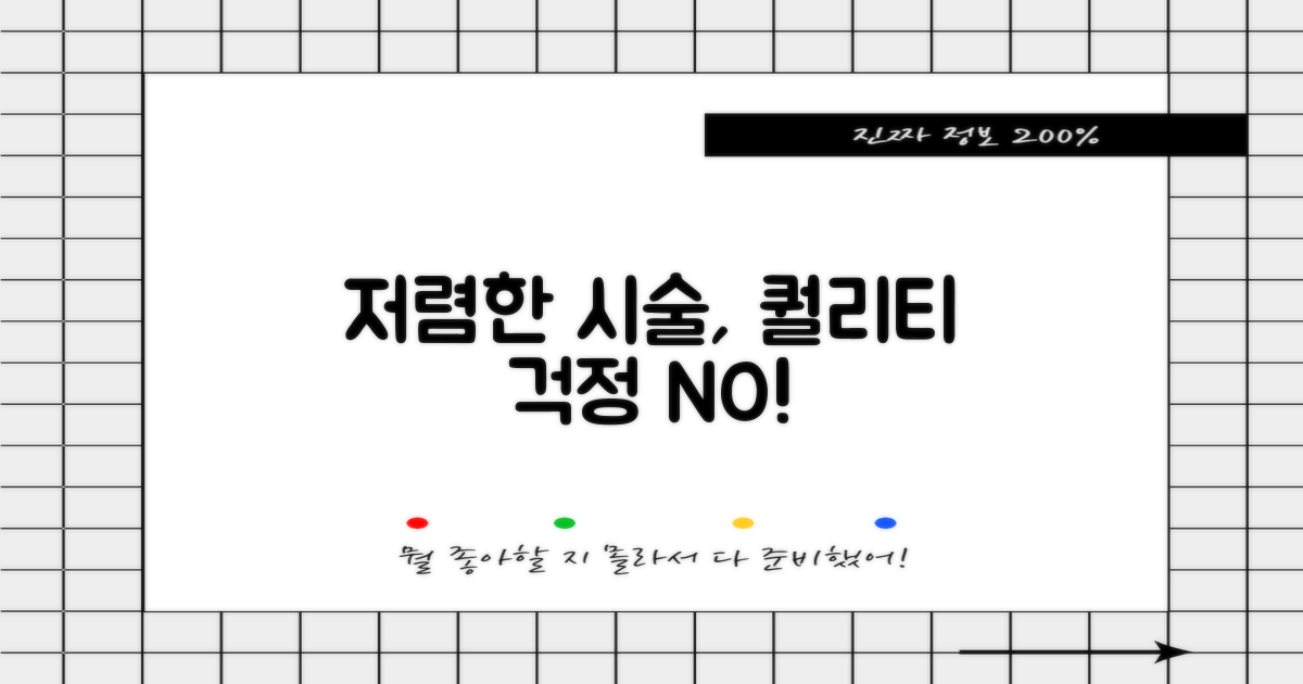 저렴해도 시술 퀄리티, 걱정 없을까?