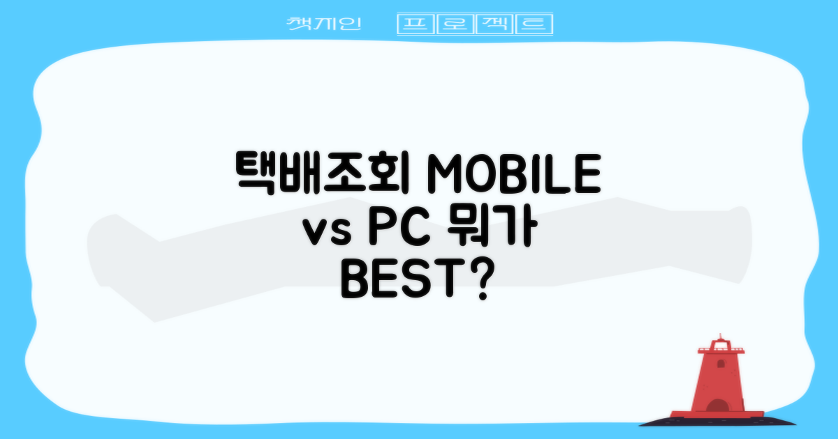 택배조회: 모바일 vs. PC 사용