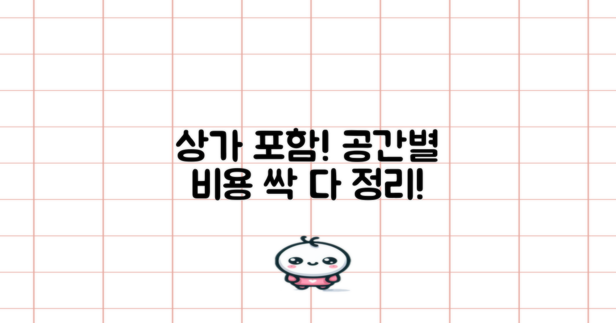 상가 포함! 공간별 비용 총정리